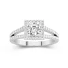 Glory Asscher 1.00ct Moissanite Engagement Ring