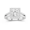 Glory Asscher 2.00ct Moissanite Engagement Ring