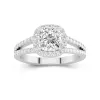 Glory Cushion 1.50ct Moissanite Engagement Ring