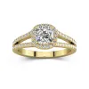 Glory Cushion 1.00ct Moissanite Engagement Ring