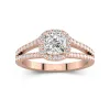 Glory Cushion 1.00ct Moissanite Engagement Ring