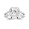 Glory Cushion 2.00ct Moissanite Engagement Ring