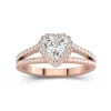 Glory Heart 1.00ct Moissanite Engagement Ring