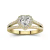 Glory Heart 1.00ct Moissanite Engagement Ring