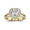 Glory Heart 2.00ct Moissanite Engagement Ring