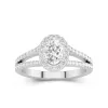 Glory Oval 1.00ct Moissanite Engagement Ring