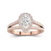 Glory Pear 1.50ct Moissanite Engagement Ring