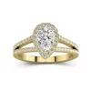 Glory Pear 1.50ct Moissanite Engagement Ring