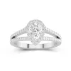 Glory Pear 1.00ct Moissanite Engagement Ring