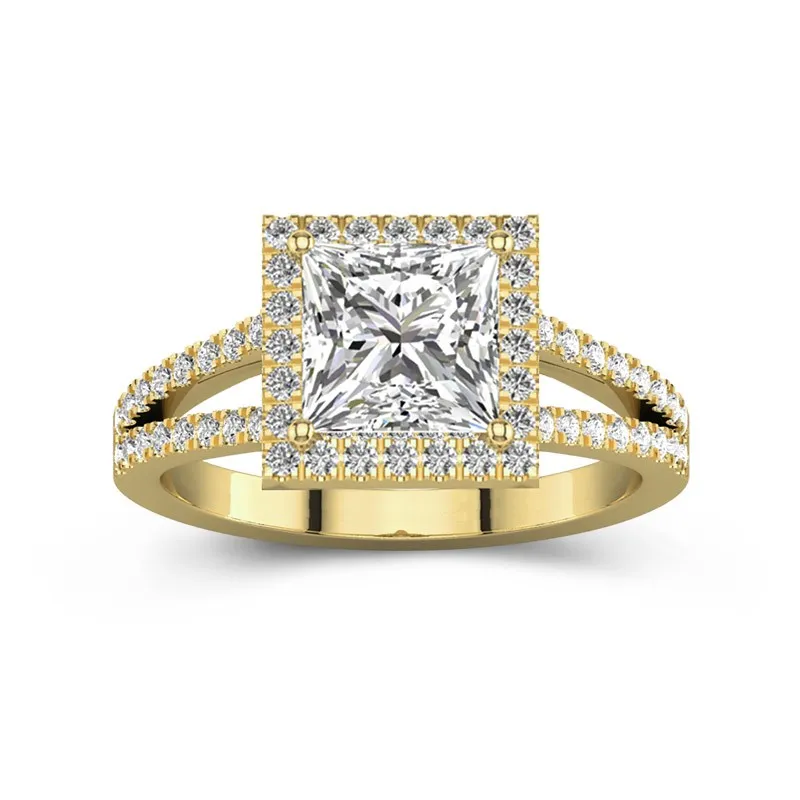 Glory Princess 1.50ct Moissanite Engagement Ring