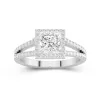 Glory Princess 1.00ct Moissanite Engagement Ring