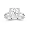 Glory Princess 2.00ct Moissanite Engagement Ring