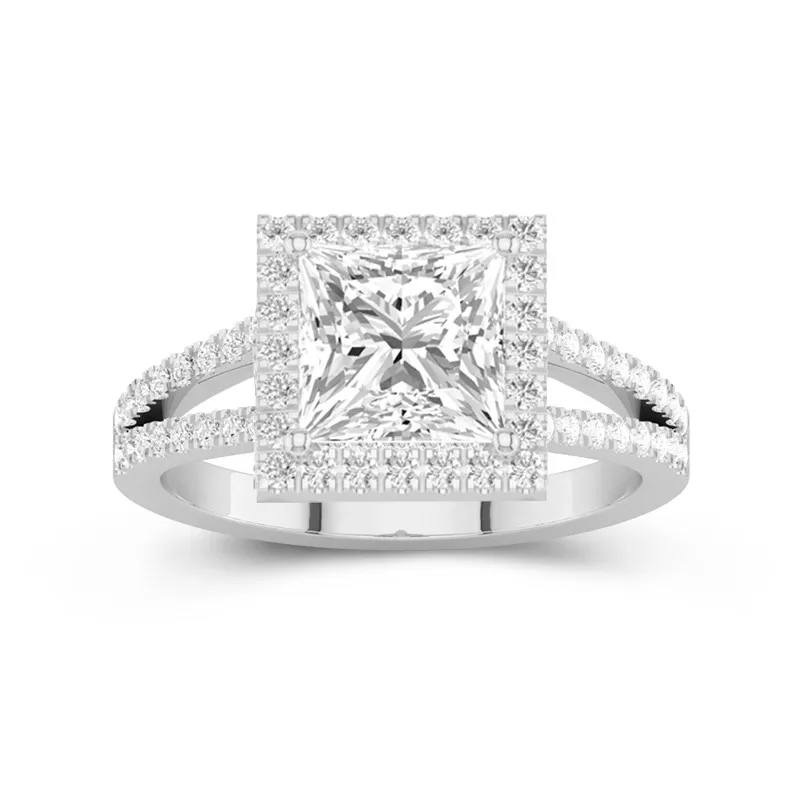 Glory Princess 2.00ct Moissanite Engagement Ring