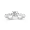 Classic Asscher 1.50ct Moissanite Engagement Ring