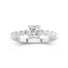 Classique Asscher 1.00ct Moissanite Bague de fiançailles