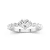 Classique Cœur 1.00ct Moissanite Bague de fiançailles