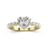 Classic Heart 2.00ct Moissanite Engagement Ring