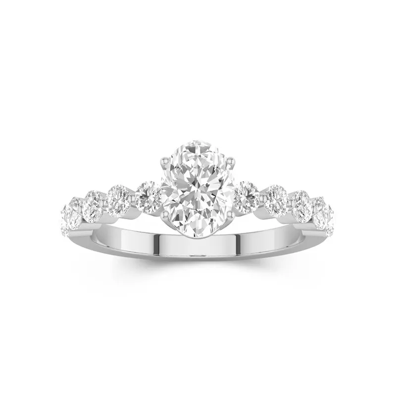 Classic Oval 1.50ct Moissanite Engagement Ring