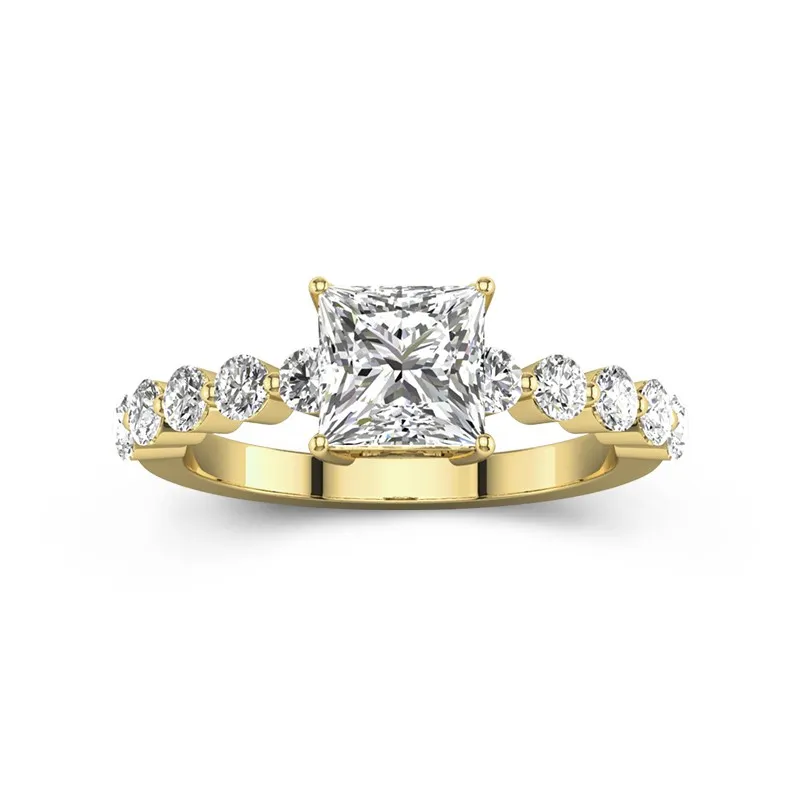 Classic Princess 1.50ct Moissanite Engagement Ring