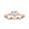 1.00ct Moissanite Bague de fiançailles Or rose 18 carats