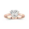 2.00ct Moissanite Bague de fiançailles Or rose 14 carats