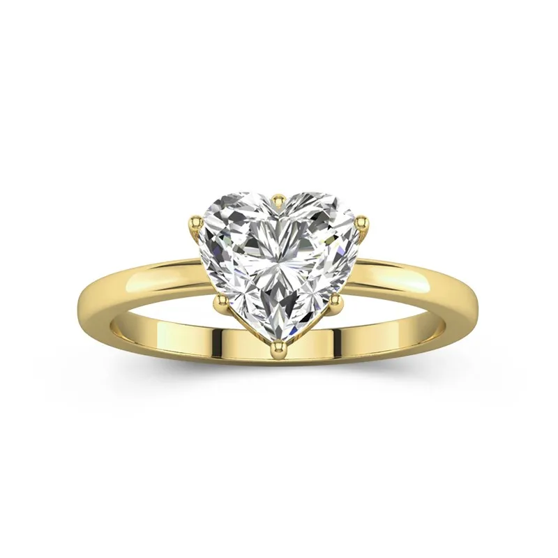 2.00ct Moissanite Engagement Ring 14K Gold