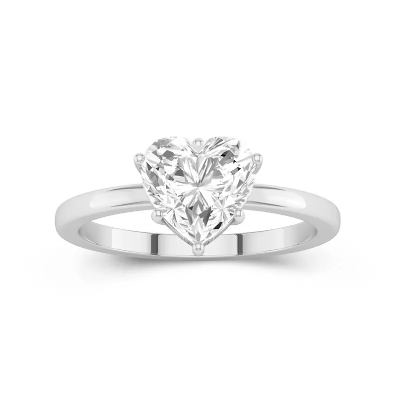 2.00ct Moissanite Bague de fiançailles Or blanc 18 carats