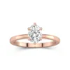 1.50ct Moissanite Bague de fiançailles Or rose 14 carats