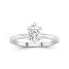 1.50ct Moissanite Bague de fiançailles Platine