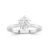 2.00ct Moissanite Bague de fiançailles Platine