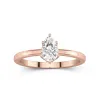 1.00ct Moissanite Bague de fiançailles Or rose 14 carats