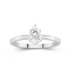 1.00ct Moissanite Bague de fiançailles Or blanc 14 carats