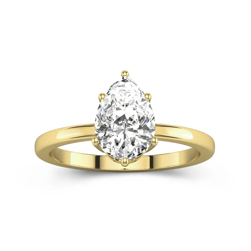 2.00ct Moissanite Bague de fiançailles Or 14 carats