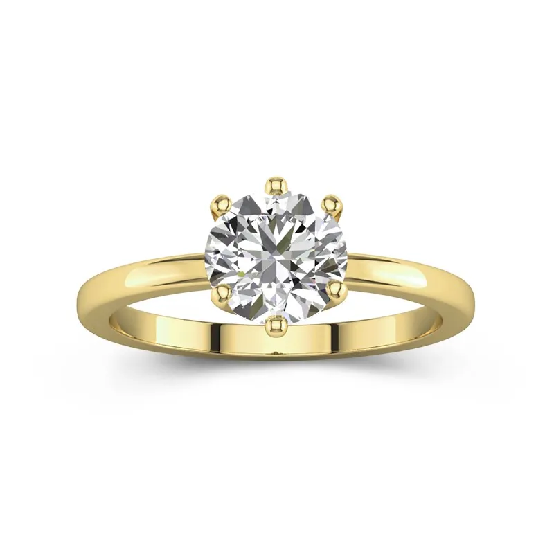 1.50ct Moissanite Engagement Ring 18K Gold