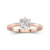 1.00ct Moissanite Bague de fiançailles Or rose 14 carats