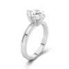 1.50ct Moissanite Bague de fiançailles Or blanc 14 carats