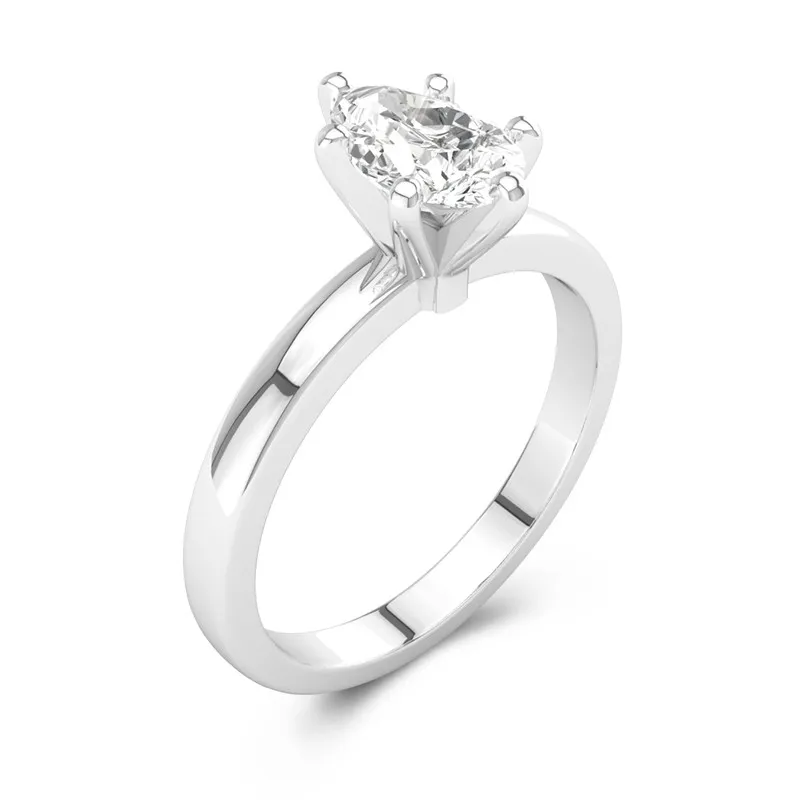 1.00ct Moissanite Engagement Ring Platinum