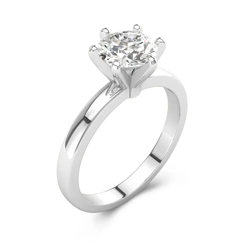 1.50ct Moissanite Engagement Ring 925 Sterling Silver