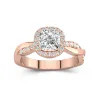 Graceful Cushion 1.50ct Moissanite Engagement Ring