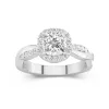 Graceful Cushion 1.50ct Moissanite Engagement Ring