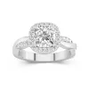 Graceful Cushion 2.00ct Moissanite Engagement Ring