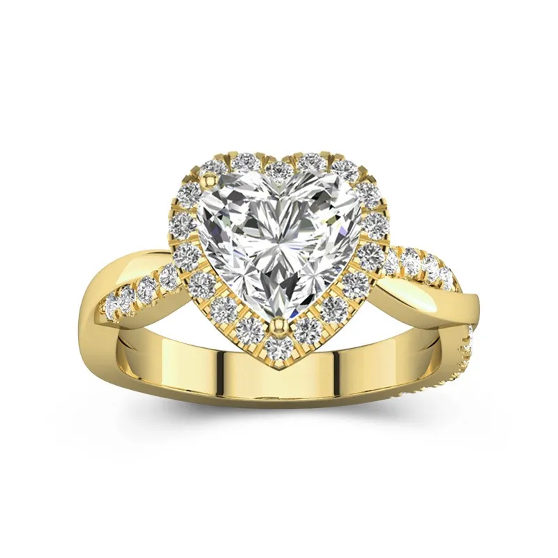 Halo Cathedral Engagement Ring 2.00ct Moissanite