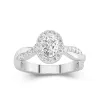 Graceful Oval 1.00ct Moissanite Engagement Ring