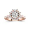 Luxury Cushion 1.50ct Moissanite Engagement Ring