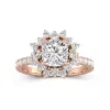 Luxury Cushion 2.00ct Moissanite Engagement Ring