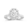 Luxury Oval 1.50ct Moissanite Engagement Ring