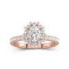 Luxury Oval 1.00ct Moissanite Engagement Ring