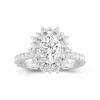 Luxury Oval 2.00ct Moissanite Engagement Ring