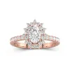 Luxury Pear 1.00ct Moissanite Engagement Ring