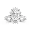 Luxury Pear 2.00ct Moissanite Engagement Ring